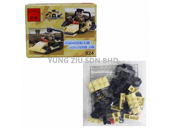 (1PCS)824#OFFICER CAR BLOCKS(ENLIGHTEN)(33PCS)